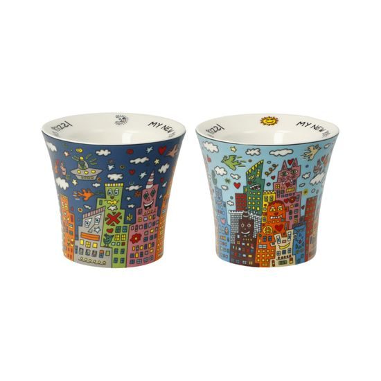Egg cups My New York City 6.5 / 6.5 / 6 cm, new bone china, J. Rizzi, Goebel