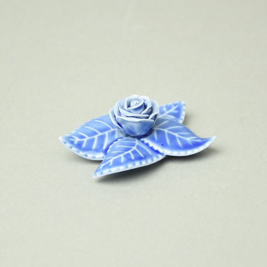 Dekorační růže / růžička ke stolování 7,3 x 3 cm, Cibulák, originální z Dubí