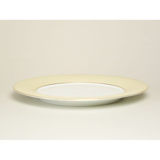 Jade 3735 Veluto: Plate dessert 21,5 cm (Golden stripe), Tettau porcelain