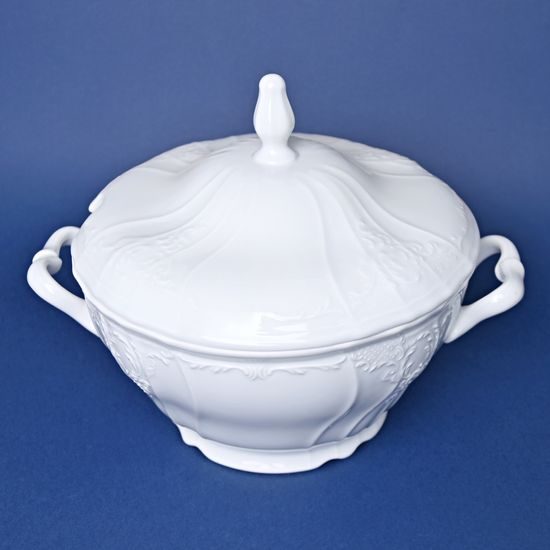 Soup tureen 2,5 l, Thun 1794 Carlsbad porcelain, BERNADOTTE white