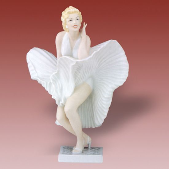 Marylin Monroe 11 x 19,5 x 27,5 cm, Porcelain Figures Duchcov