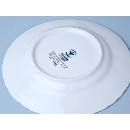 Annual plate 2003 18 cm, relief, Blue Onion Pattern