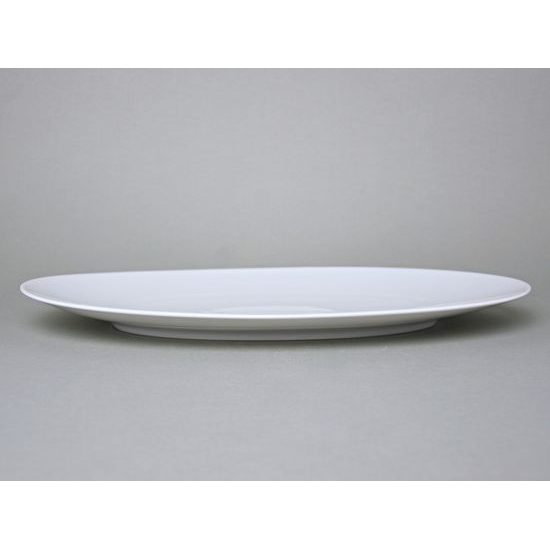 Dish oval 41 x 25,4 cm, Thun 1794 Carlsbad porcelain, Loos white