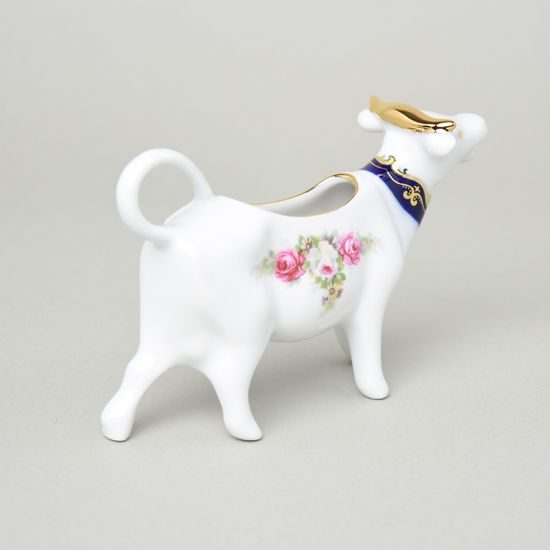 440: Creamer - cow 70 ml, Sonáta, cobalt + roses, Leander Loučky