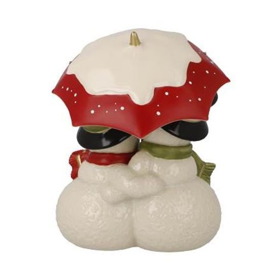 Snowmen figurine Winter Love 11 / 10 / 14.5cm, stoneware, Goebel