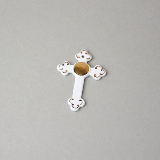 Small golden cross 8,5 x 6 cm, Haas a Czjzek
