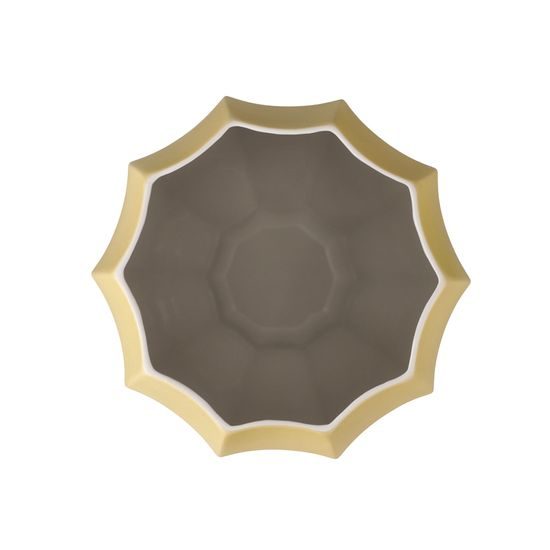 Váza Concave béžová 15,5 / 15,5 / 22,5 cm, biskvitový porcelán, Goebel - Kaiser