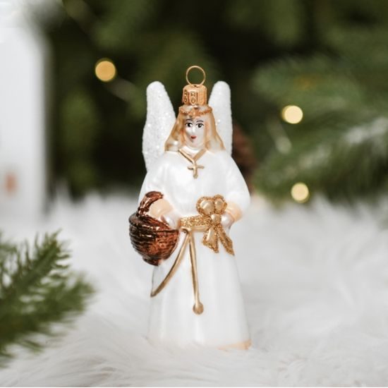 Vánoční ozdoba závěsná "Anděl" Josefa Lady, Glassor