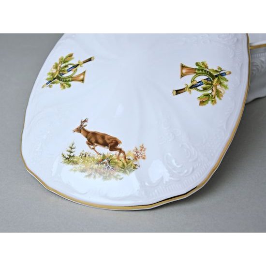 Candy jar 2,1 l, Thun 1794, Carlsbad Porcelain, BERNADOTTE Hunting