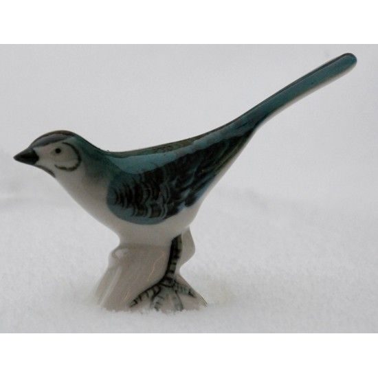 Wagtail 12 x 4 x 8 cm, Porcelain Figures Duchcov