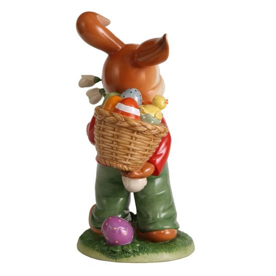 Rabbit figurine Happy Easter Time 27 / 18.5 / 38cm, stoneware, Goebel