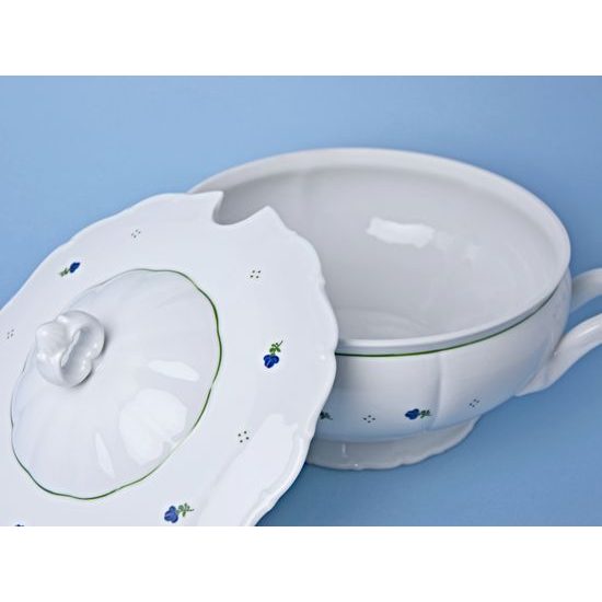 Mísa polévková 3 l, Verona modré kvítí + zelená, G. Benedikt 1882