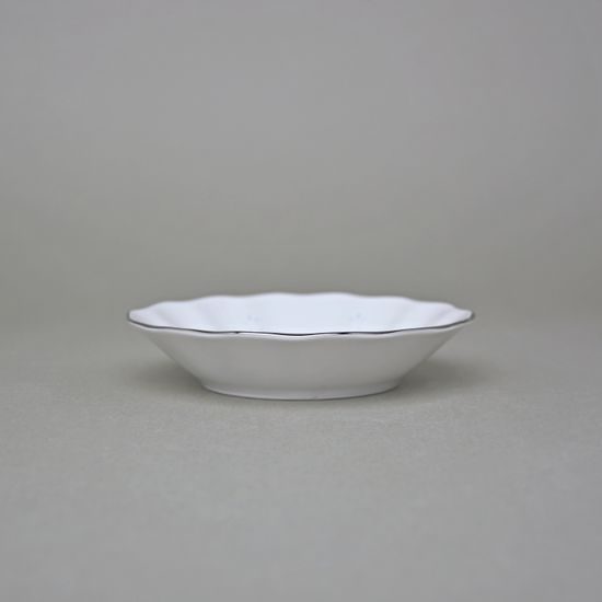 Ice Cream Bowl 11 cm, Thun 1794 Carlsbad Porcelain, BERNADOTTE Frost, Platinum line