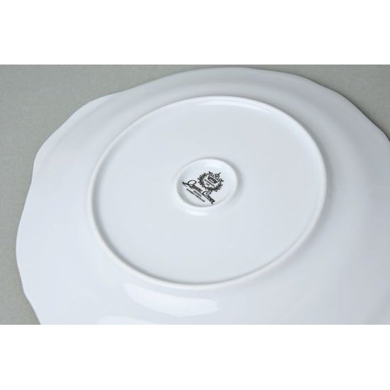 Cake plate 27 cm, Aristocrat, Queens Crown, Original Bohemia porcelain