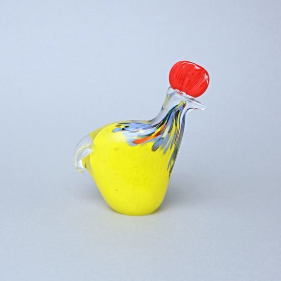 Hen – solid glass, 14 cm, GlasStar Bohemia Glass