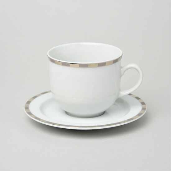 Cup 230 ml and saucer 15,5 cm, Thun 1794 Carlsbad porcelain, OPAL 84032