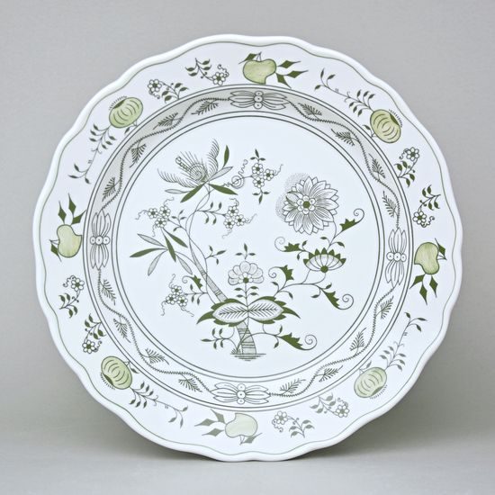 Bowl round deep 28 cm, Green Onion Pattern, Cesky porcelan a.s.