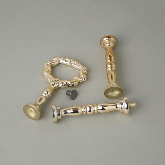Klíč (tyčka) k porcelánovému etažeru - zlatý plastový
