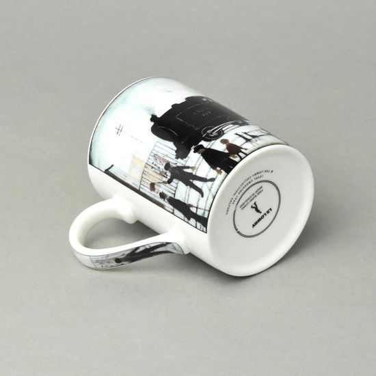 Přechod tratě: Hrnek Lucy 320 ml, anglický kostní porcelán Roy Kirkham