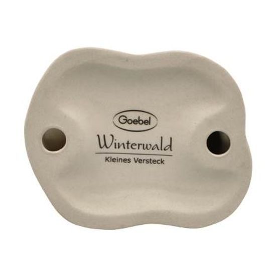 Sýkorka s ježkem v zimě, 7 / 6 / 5,5 cm, kamenina, Goebel