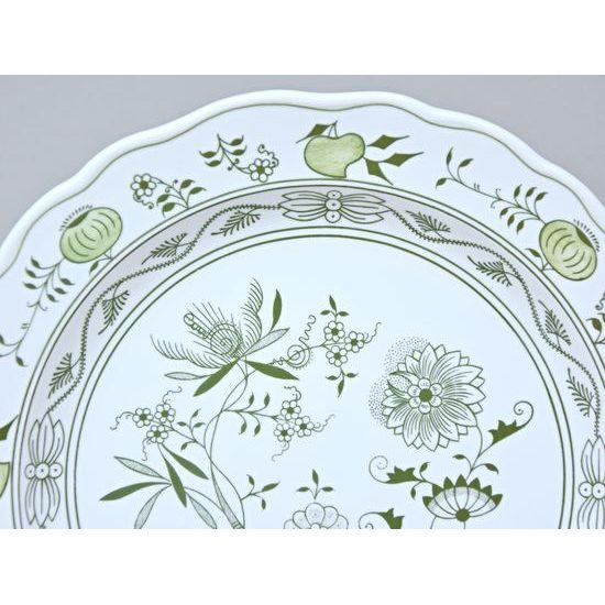 Bowl round deep 28 cm, Green Onion Pattern, Cesky porcelan a.s.