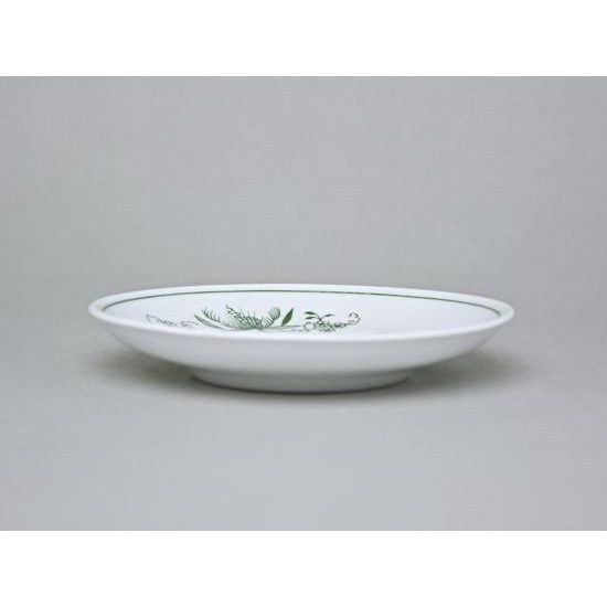 Podšálek 15 cm pod hrnek Baňák 0,30 l, zelený cibulák, Český porcelán a.s.