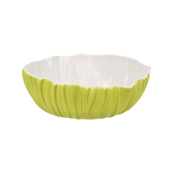 Bowl Spirulina light green 16 / 13,50 / 5,5, Biscuit china, Goebel