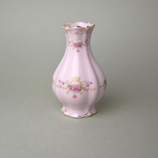Vase 16,5 cm, Adelka 163, pink flowers, Rose China