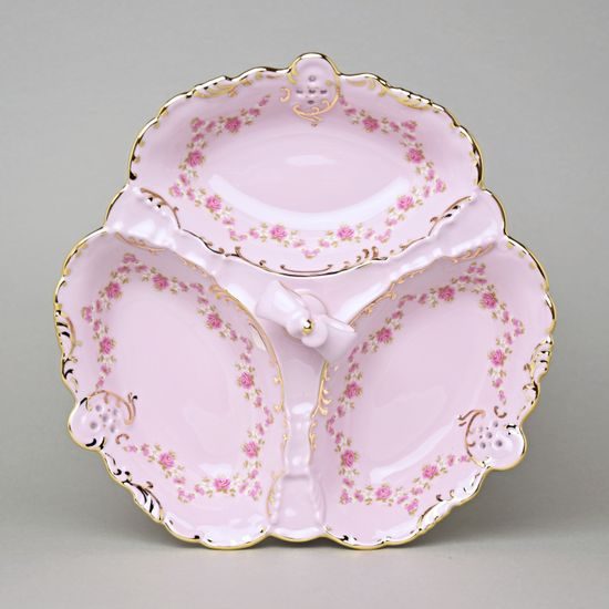 Cabaret 3 pcs. 23 cm, dekor 158, Leander, rose china