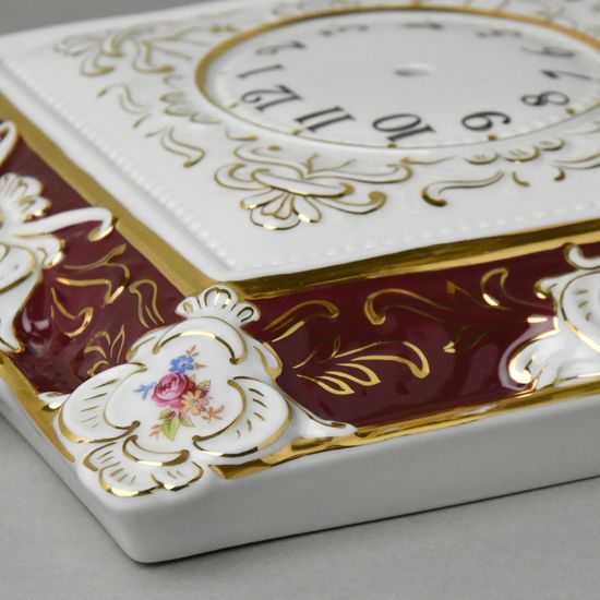 Nástěnné hodiny Vikomt 28 x 33 cm, Purpur 1, Royal Dux Bohemia