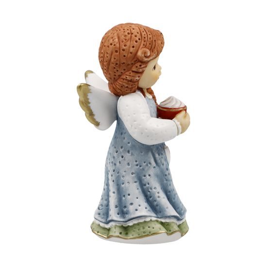 Angel with Hot Chocolate 5 / 5 / 10cm, biscuit china, Nina & Marco, Goebel