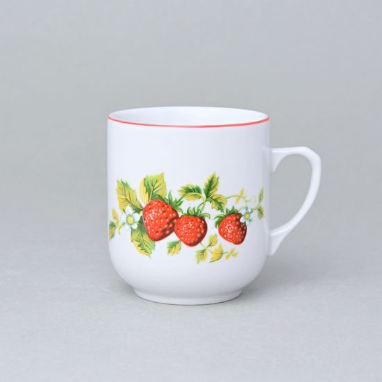 Mug Trojka 280 ml, Strawberries, Český porcelán a.s.