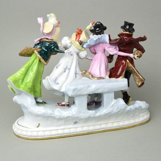 Ice-sport 32 x 13 x 25 cm, Felix Zeh, Porzellanmanufaktur Scheibe-Alsbach