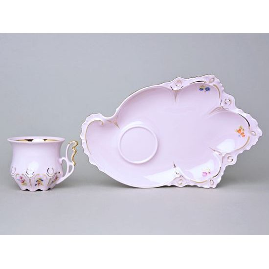 Cup 120 ml and saucer TV, Lenka 247, Rose China