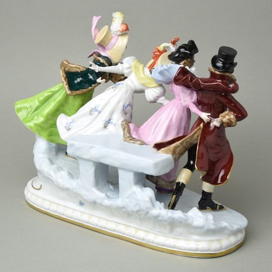 Ice-sport 32 x 13 x 25 cm, Felix Zeh, Porzellanmanufaktur Scheibe-Alsbach