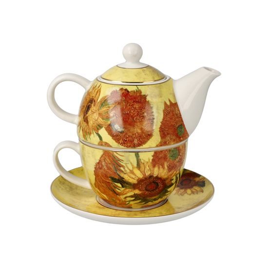 Tea for One V. van Gogh - Sunflowers, 15,5 / 15,5 / 15,5 cm, Fine Bone China, Goebel