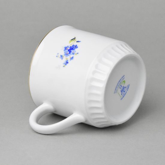 Hrnek Leo 300 ml, pomněnky se zlatou linkou, Český porcelán a.s.