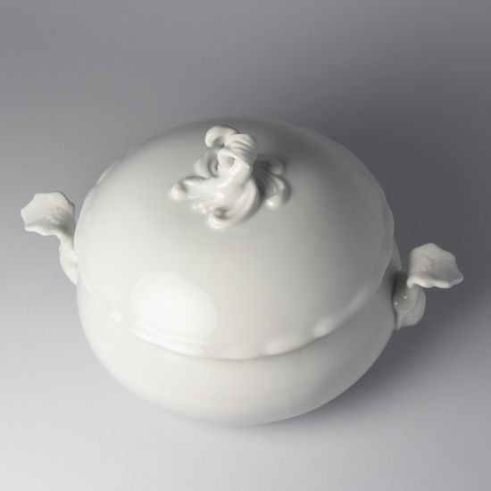 Soup tureen round 2,00 l, white porcelain, Český porcelán a.s.