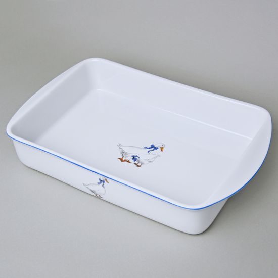 Baking bowl DUO 41 x 24,8 x 6,8 cm, Geese, Český porcelán a.s.