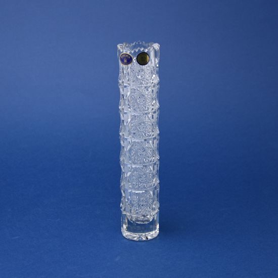 Váza plochá 24 cm, brus 500pk, Bohemia Crystal