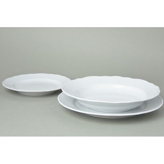 Plate set for 6 pers., Praha white, Cesky porcelan a.s.