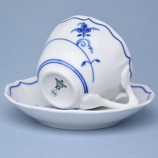 Cup + saucer A + A 80 ml / 11 cm for espresso, Eco blue, Cesky porcelan a.s.