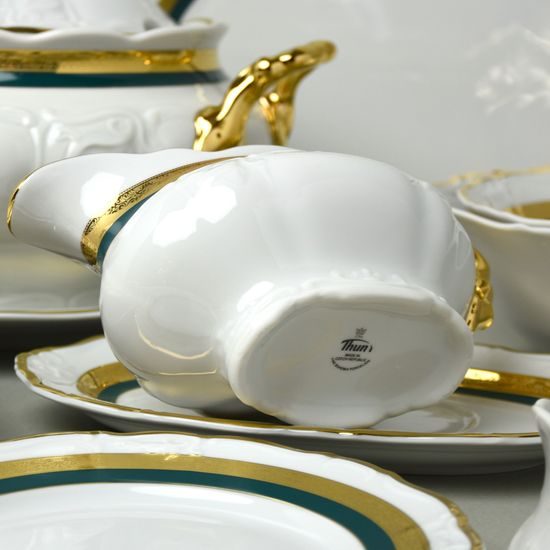 Jídelní sada pro 6 osob, Marie Louise 8800501 zlato + zelená, Thun 1794 a.s.