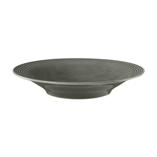 Beat pearl-grey: Plate deep 22,5 cm, Seltmann porcelain