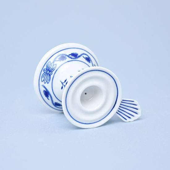 Candle holder with handle 1991 6,5 cm, Original Blue Onion Pattern