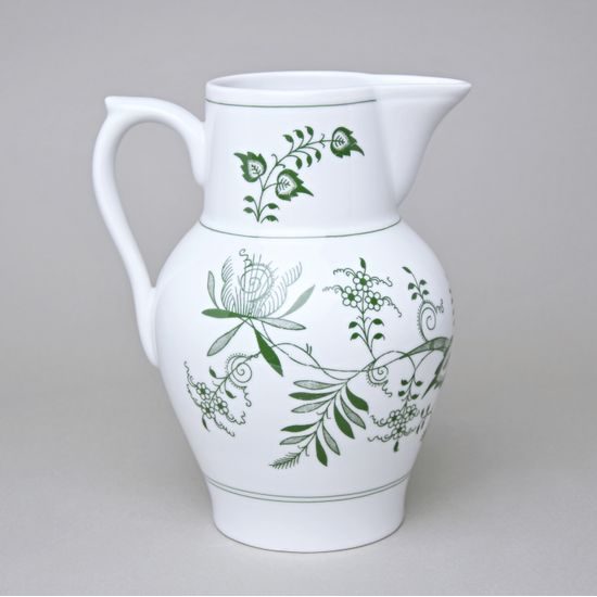 Džbán vysoký 1,5 l, zelený cibulák, Český porcelán a.s.