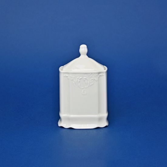 Spice box 150 ml, 12,4 cm, Thun 1794, karlovarský porcelán, BERNADOTTE ivory