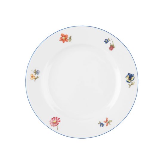 Bread plate 17 cm, Sonate 34032 flowers, Seltmann porcelain