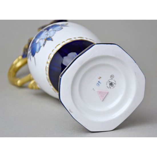 Vase Amphora 30 cm, Isis + Blue flowers, Vases Duchcov (Royal Dux Bohemia)