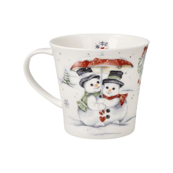 Hrnek se sněhulákem Zimní láska 350 ml, jemný kostní porcelán, Goebel